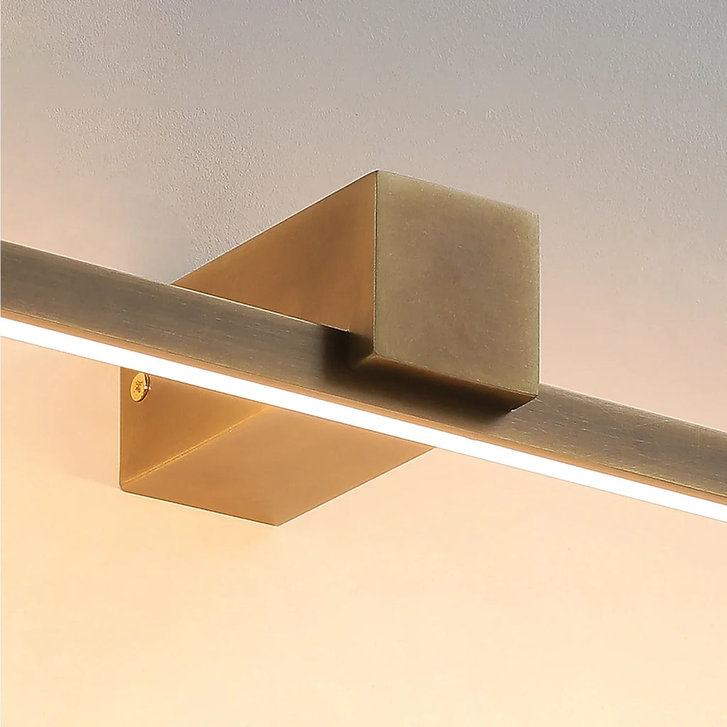 Kivana Brass Linear LED Wall Sconce | wildoxy