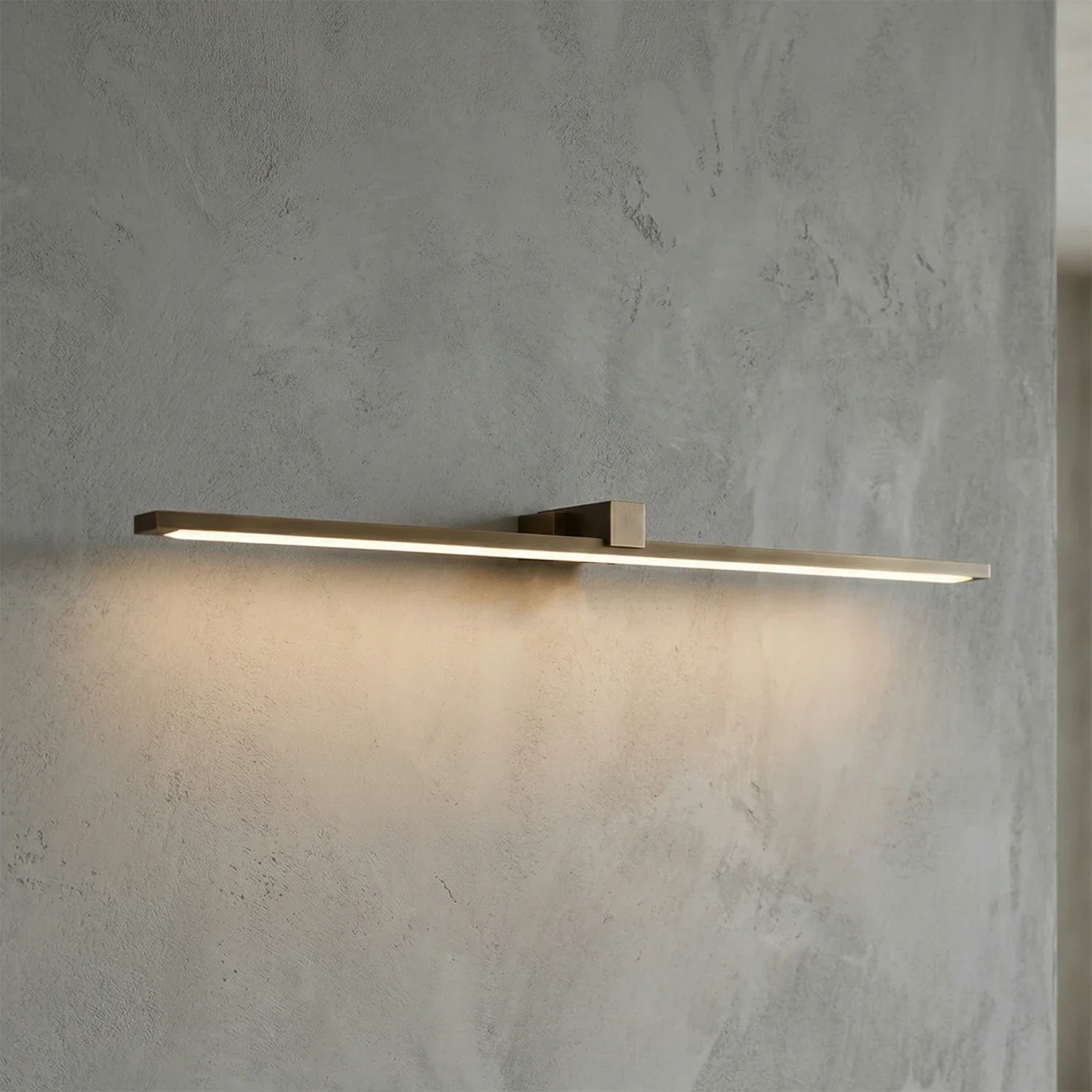 Kivana Brass Linear LED Wall Sconce | wildoxy