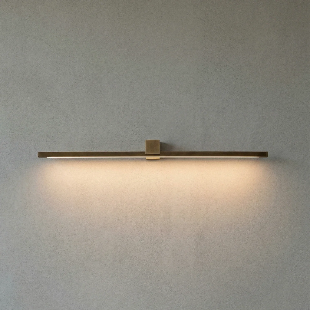 Kivana Brass Linear LED Wall Sconce | wildoxy
