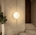 280 cm loft-til-gulv-kuglelampe — metal og akryl