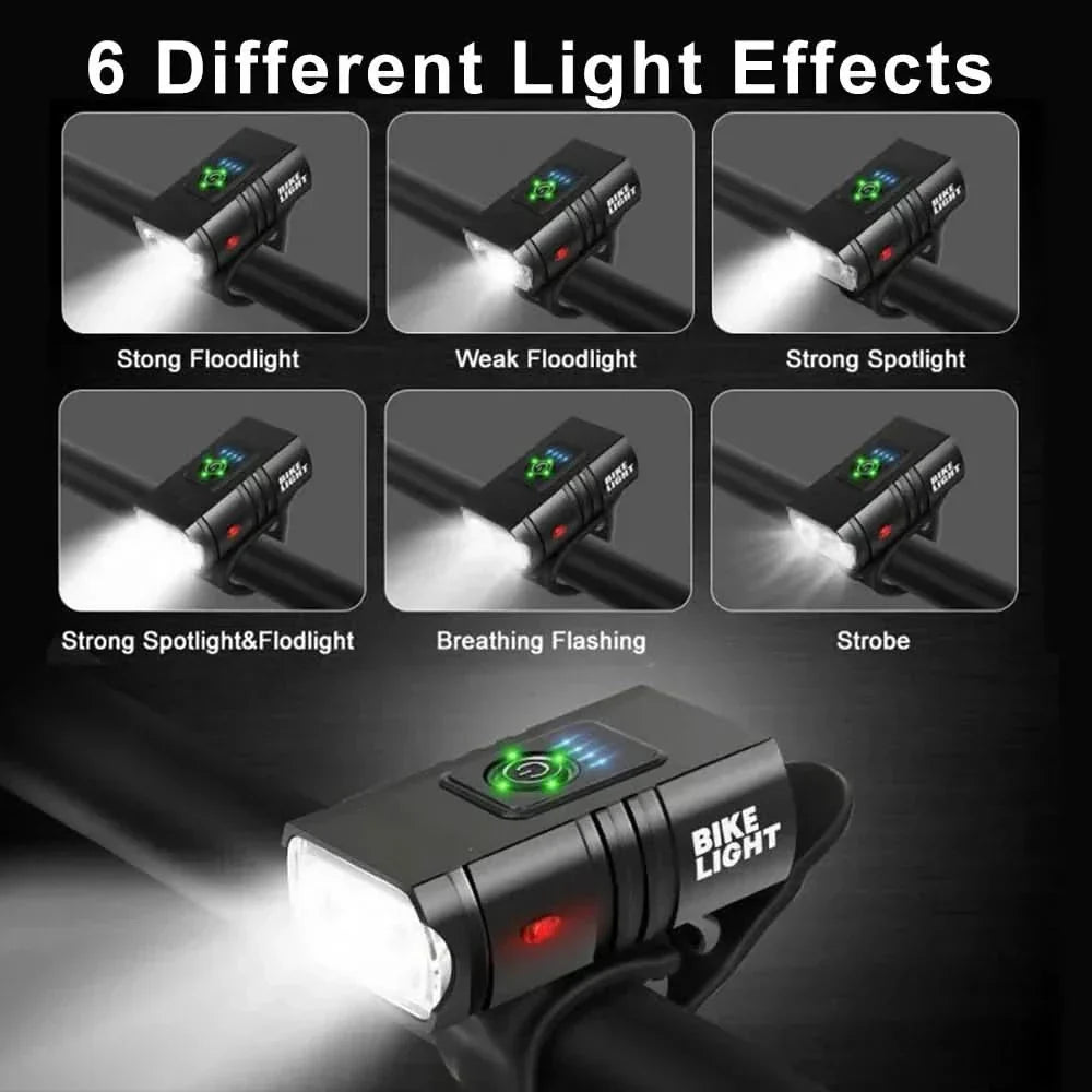 1500 Lumen USB Rechargeable Bike Light