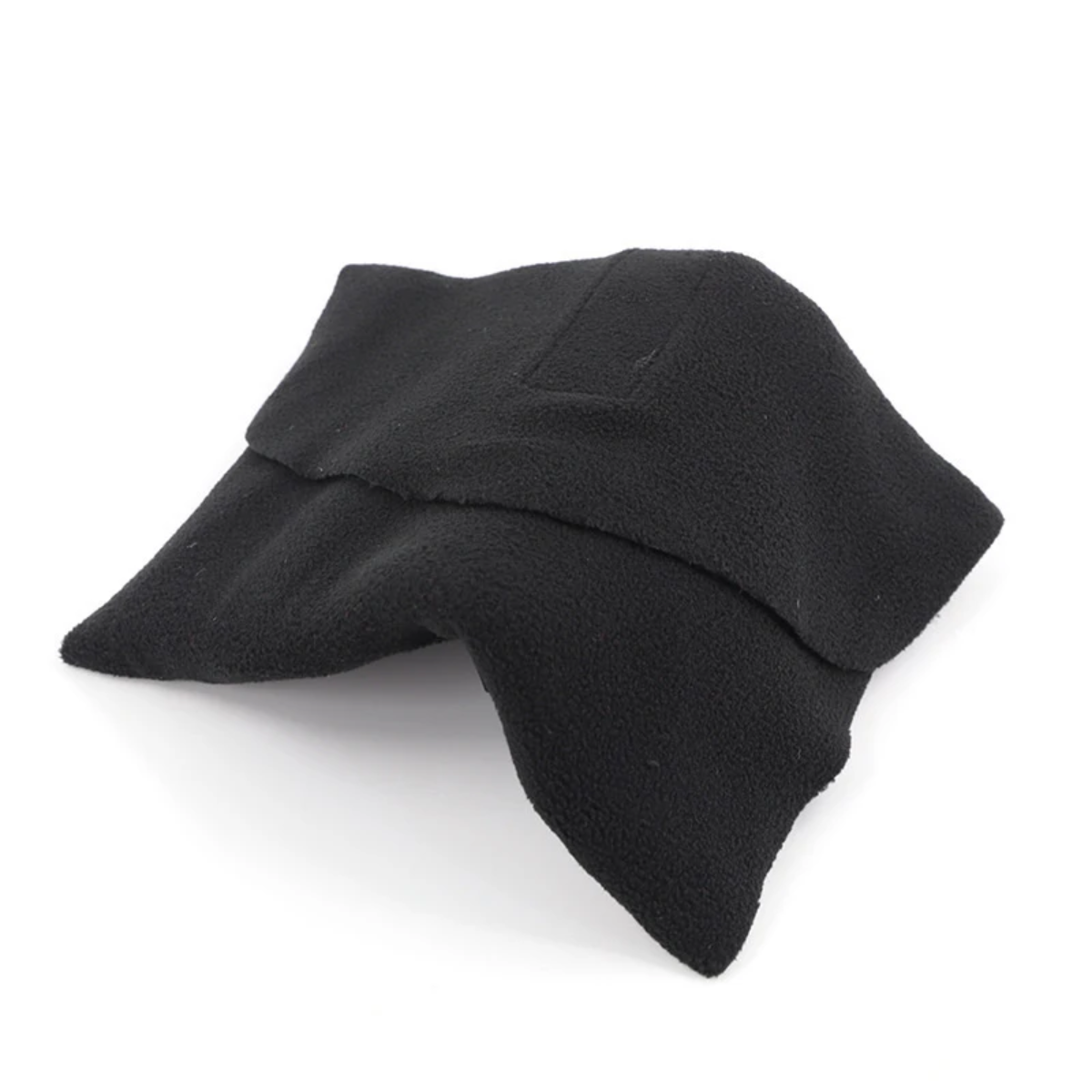 Nackenkissen aus Memory-Schaum — ergonomische Unterstützung auf Reisen, Grau-Schwarz