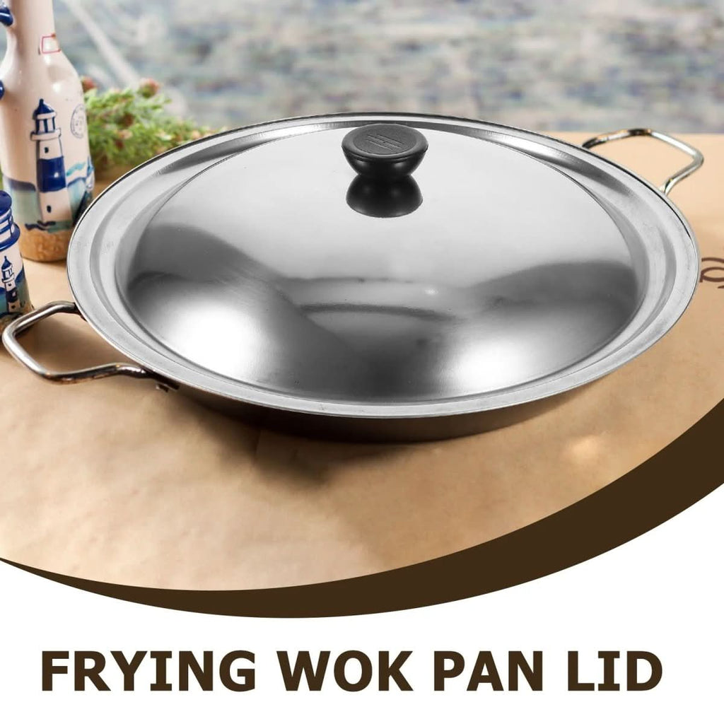 CookShield Stainless Steel Universal Lid — Compatible Fit for Pans and Woks