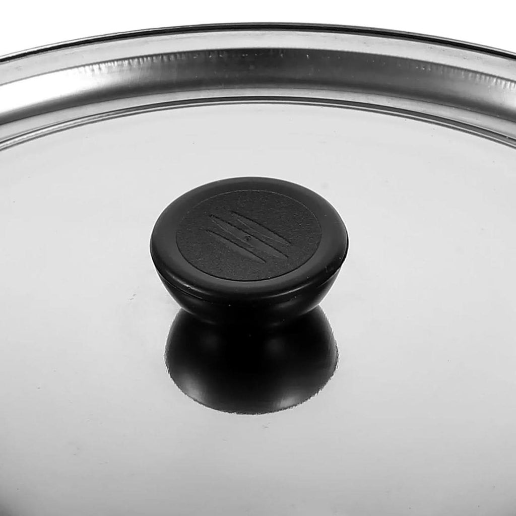 CookShield Stainless Steel Universal Lid — Compatible Fit for Pans and Woks