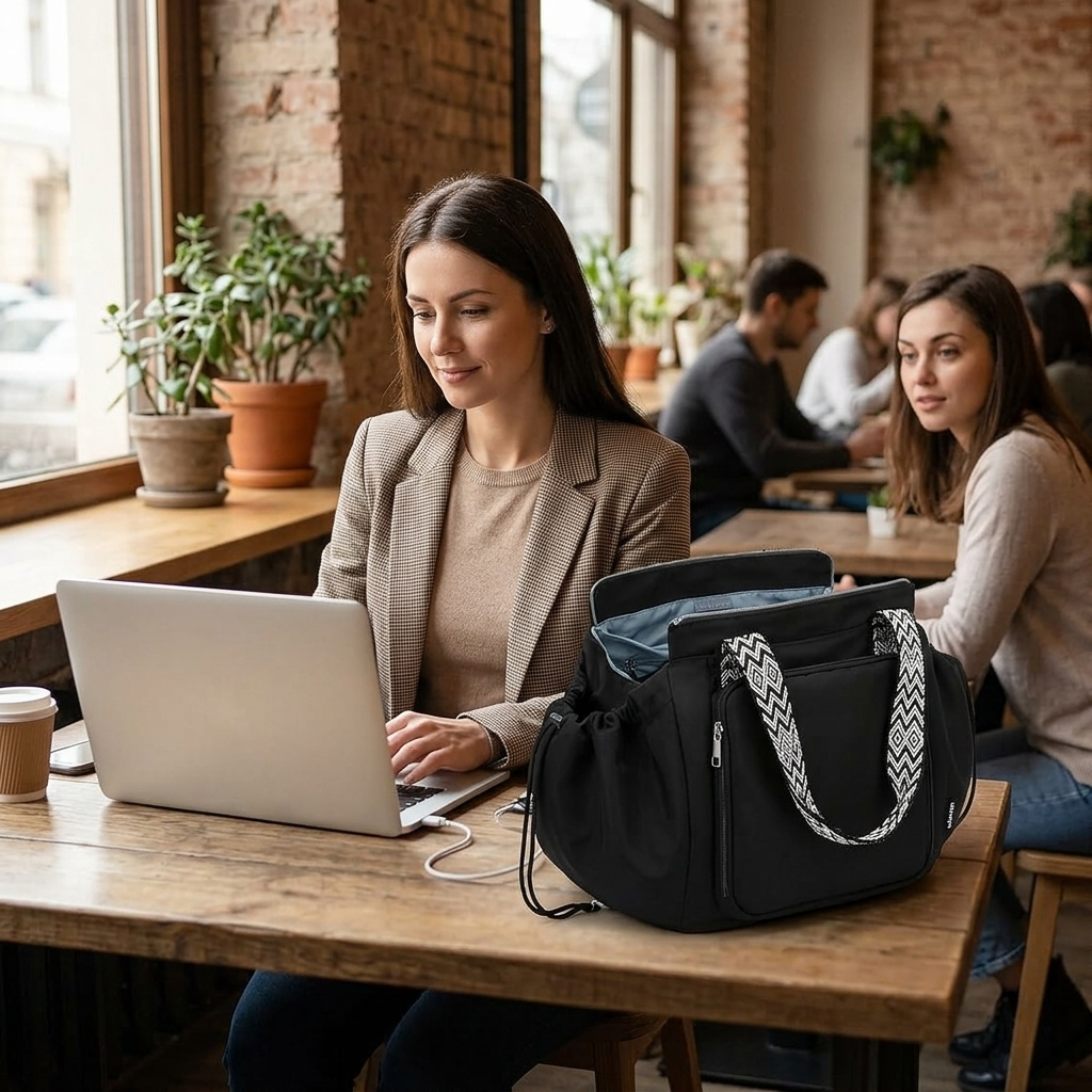 Tragetasche mit Rucksackgurten – 15 Taschen