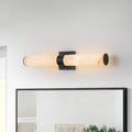 60cm LED-væglampe – alabast, dæmpbar 3000K, messing/sort