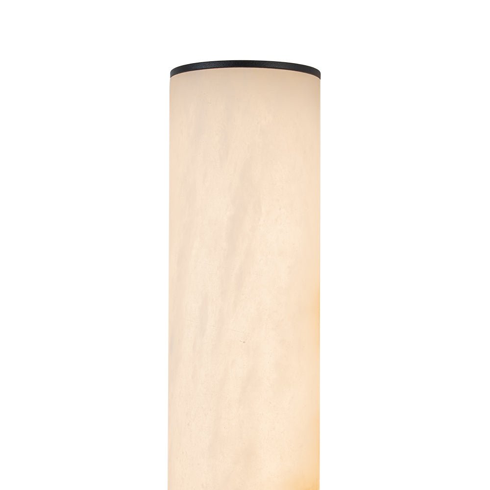 60cm LED-væglampe – alabast, dæmpbar 3000K, messing/sort