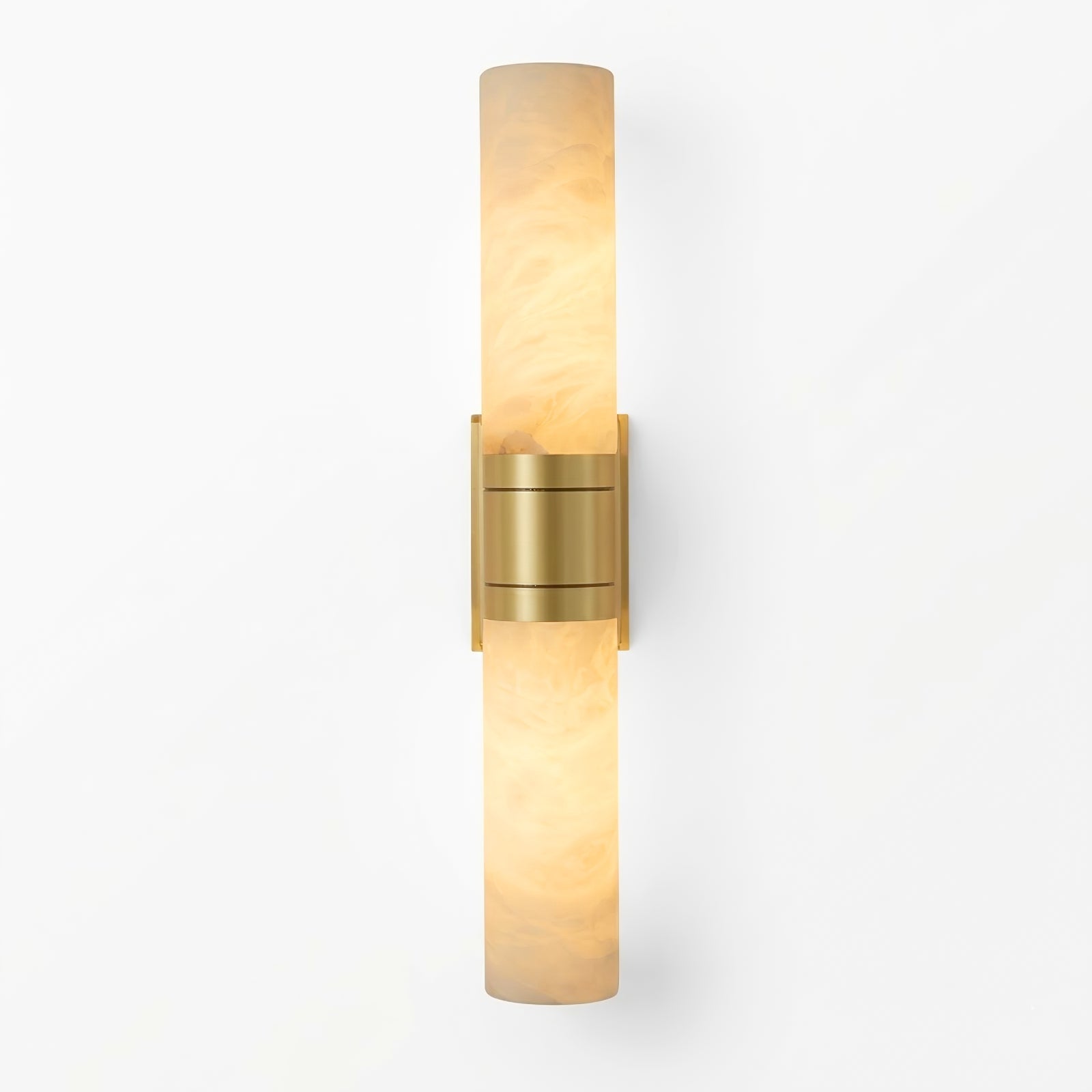 Linear Alabaster Dual Cylinder Light | wildoxy