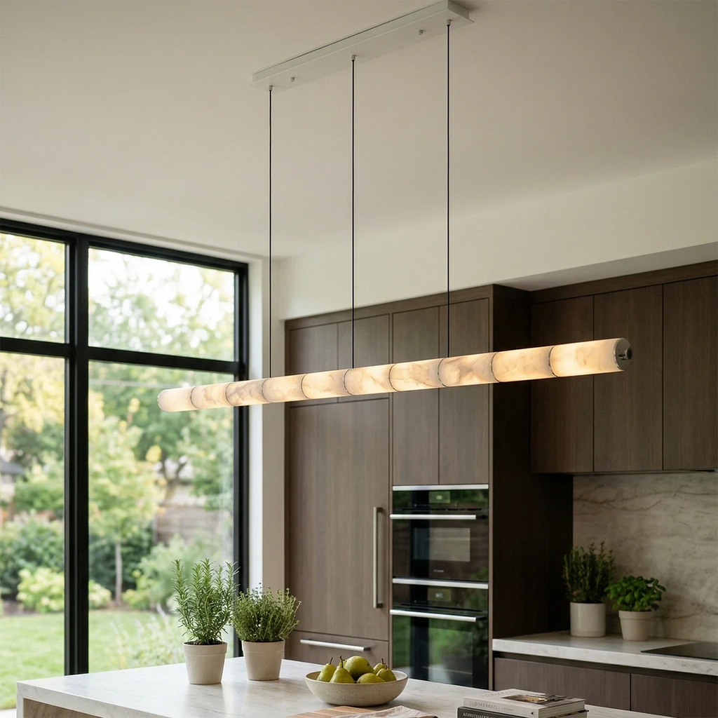 Linear Alabaster LED Chandelier | wildoxy
