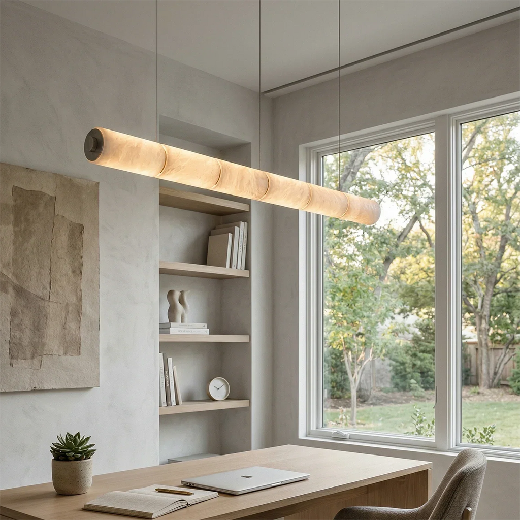 Linear Alabaster LED Chandelier | wildoxy