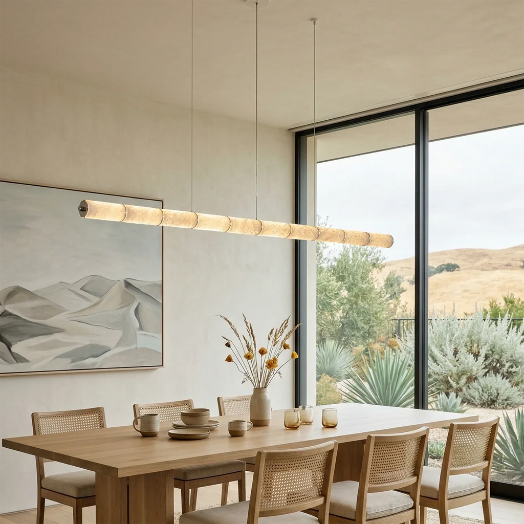 Linear Alabaster LED Chandelier | wildoxy