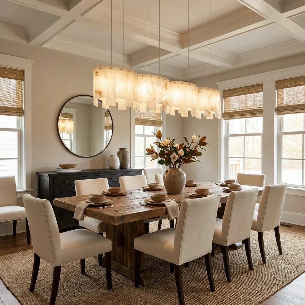 Linear Alabaster Panel Pendant Lamp | wildoxy