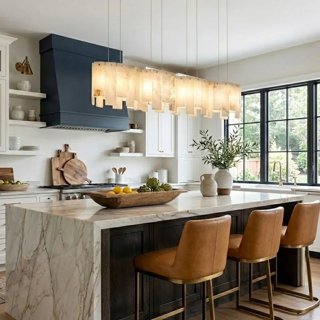 Linear Alabaster Panel Pendant Lamp | wildoxy