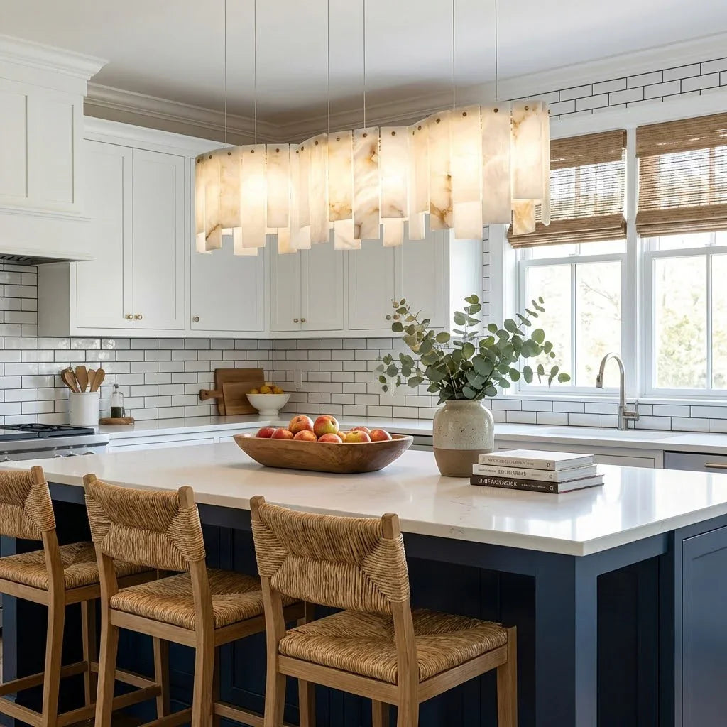 Linear Alabaster Panel Pendant Lamp | wildoxy