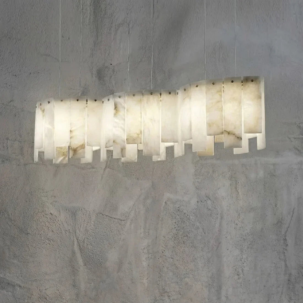 Linear Alabaster Panel Pendant Lamp | wildoxy