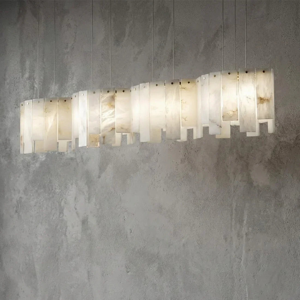 Linear Alabaster Panel Pendant Lamp | wildoxy