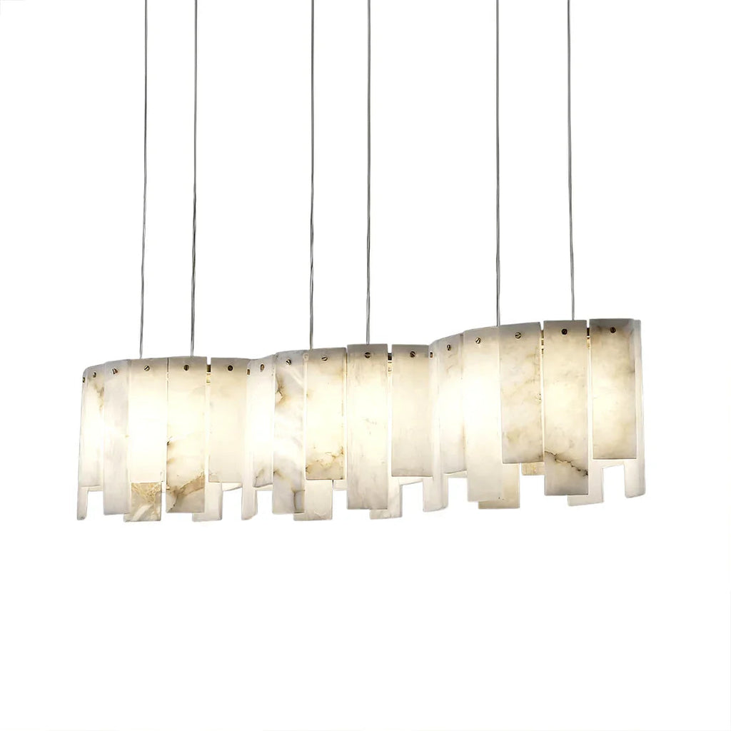 Linear Alabaster Panel Pendant Lamp | wildoxy