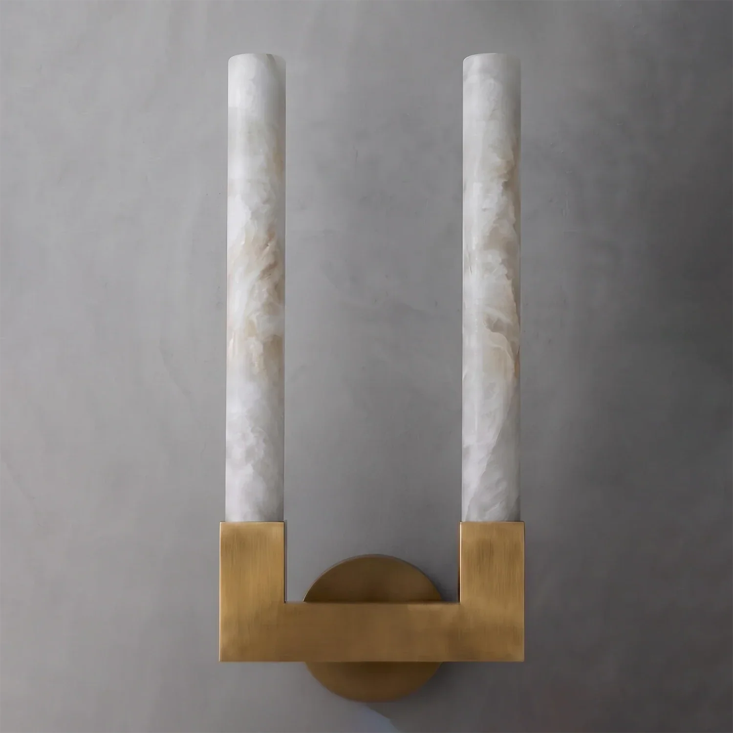 Linear Cylindrical Alabaster Wall Sconce | wildoxy