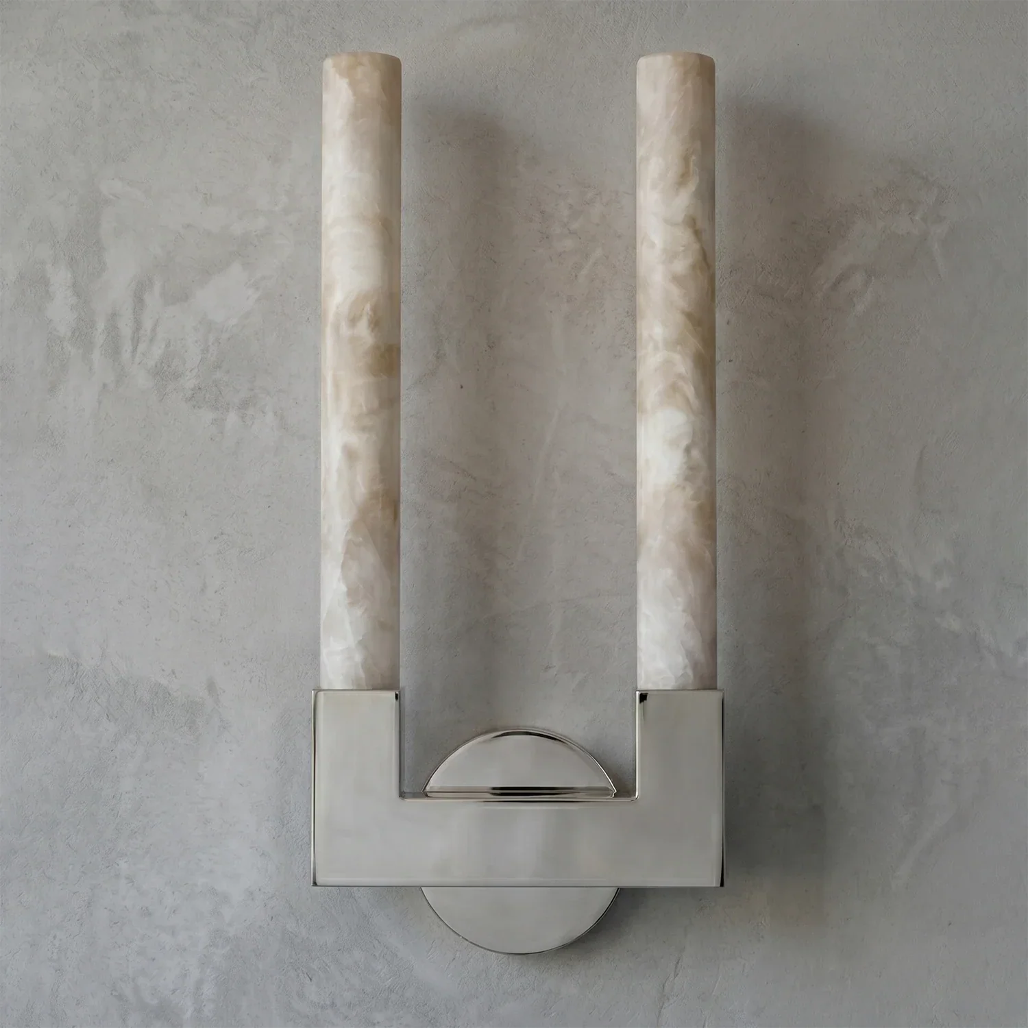 Linear Cylindrical Alabaster Wall Sconce | wildoxy