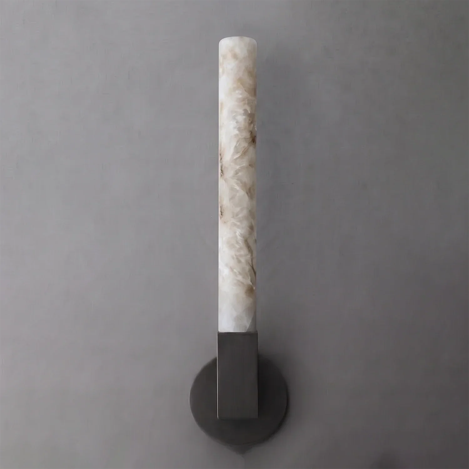 Linear Cylindrical Alabaster Wall Sconce | wildoxy