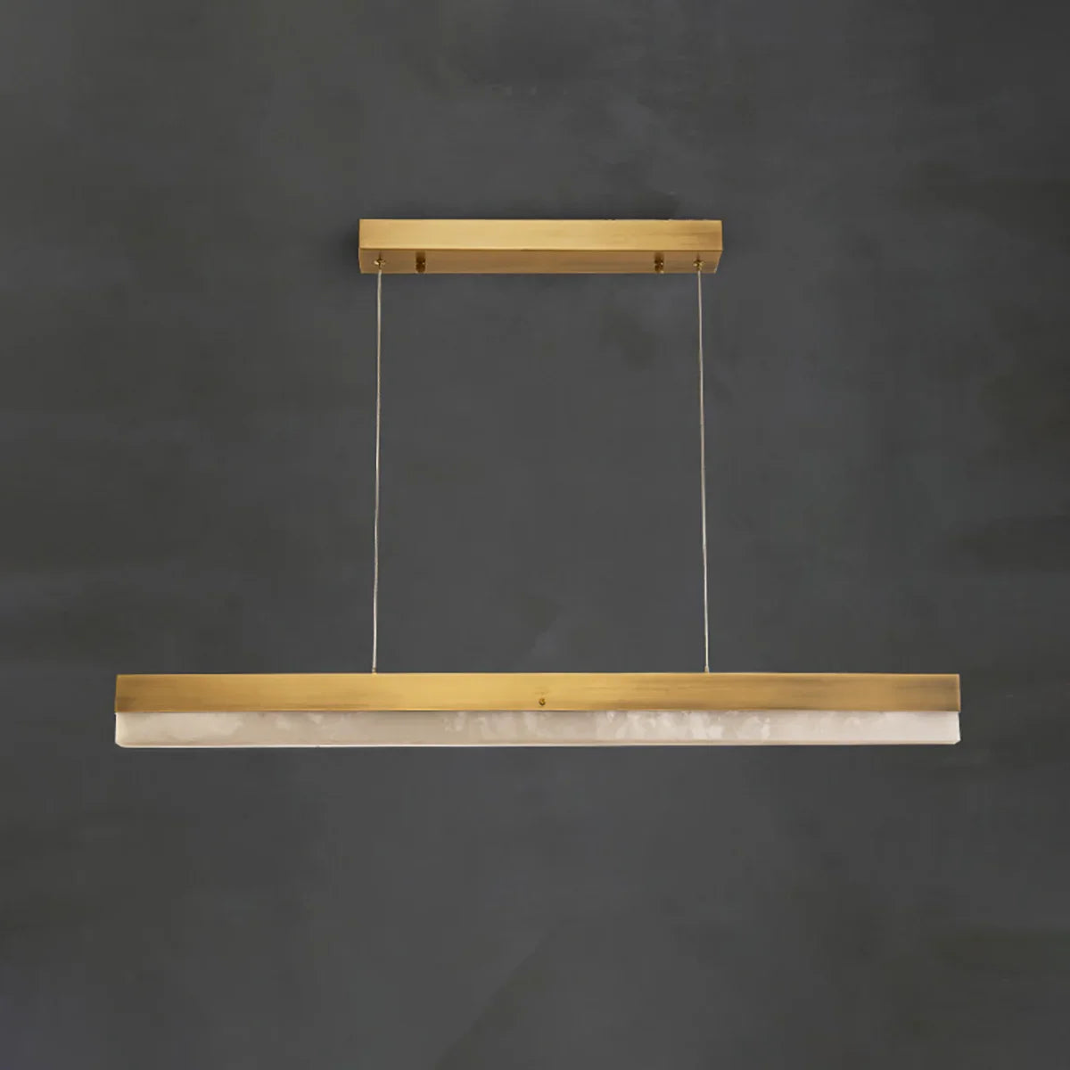 Linear Rectangular Alabaster Pendant Light | wildoxy