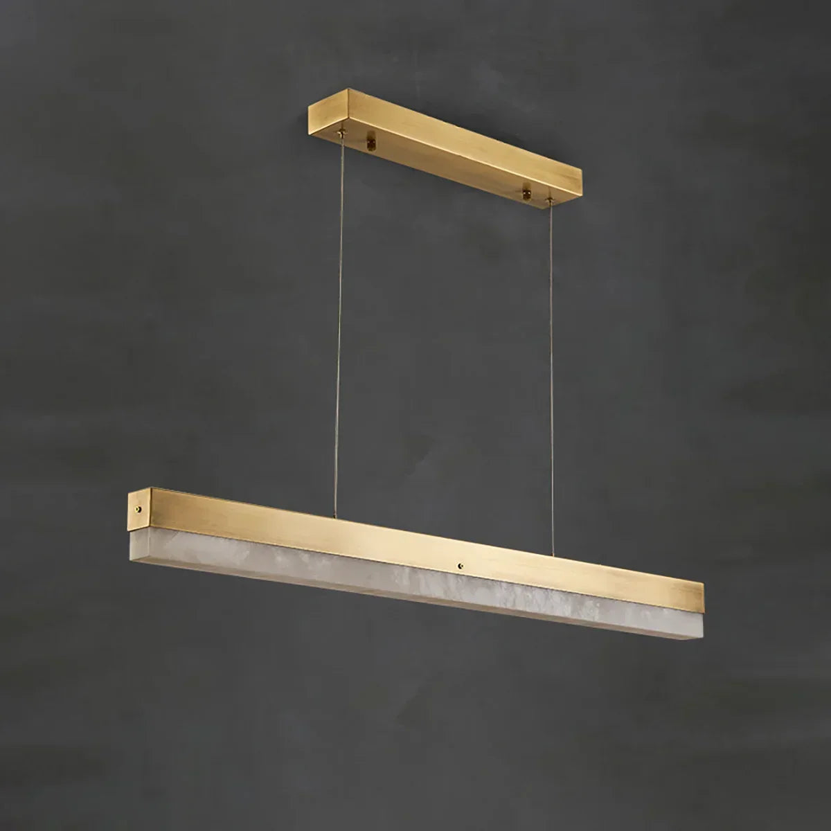 Linear Rectangular Alabaster Pendant Light | wildoxy