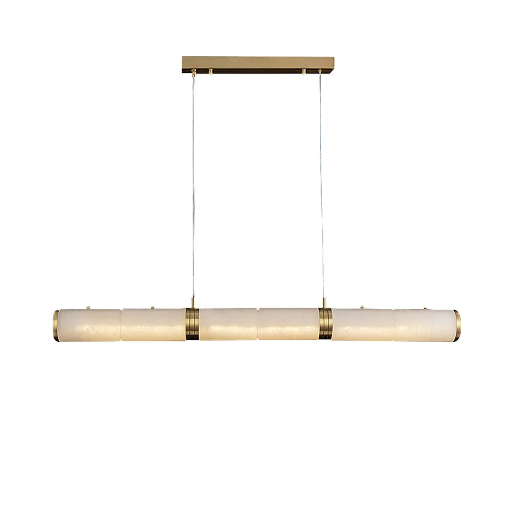 Linear Tubular Alabaster Pendant Light | wildoxy