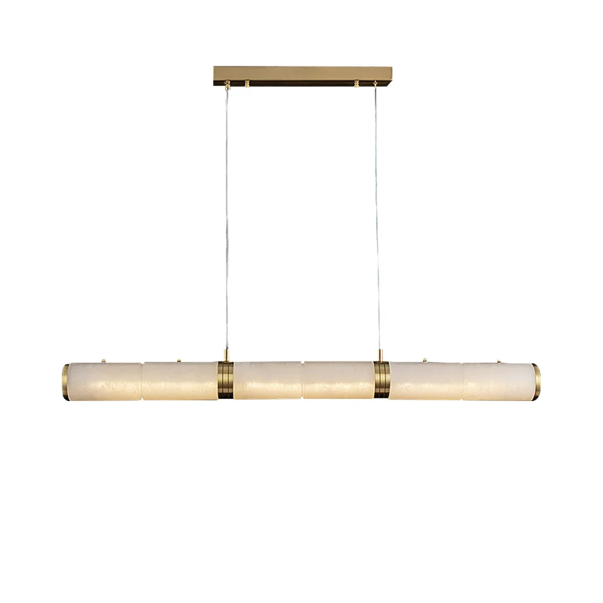Linear Tubular Alabaster Pendant Light | wildoxy