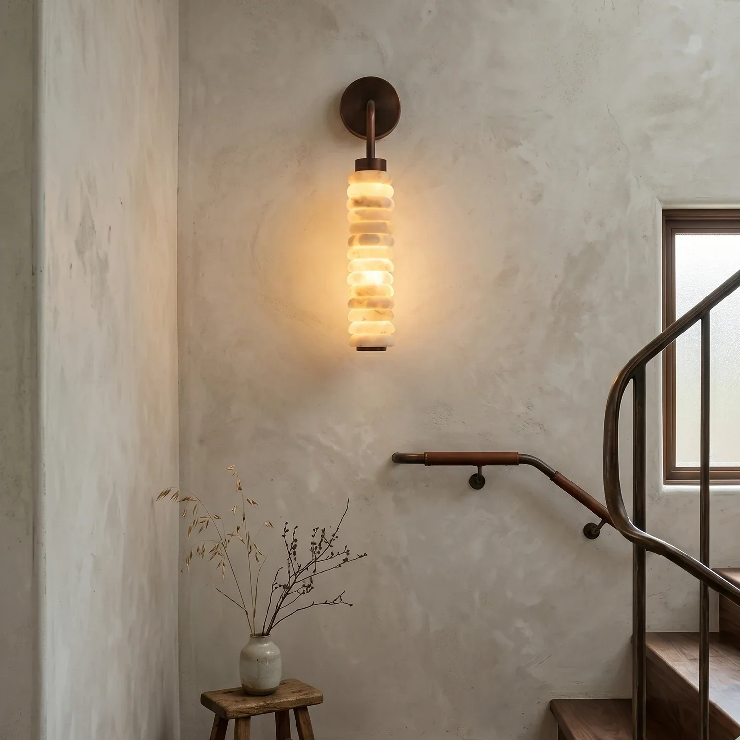 Spiral Alabaster Wall Lamp | wildoxy