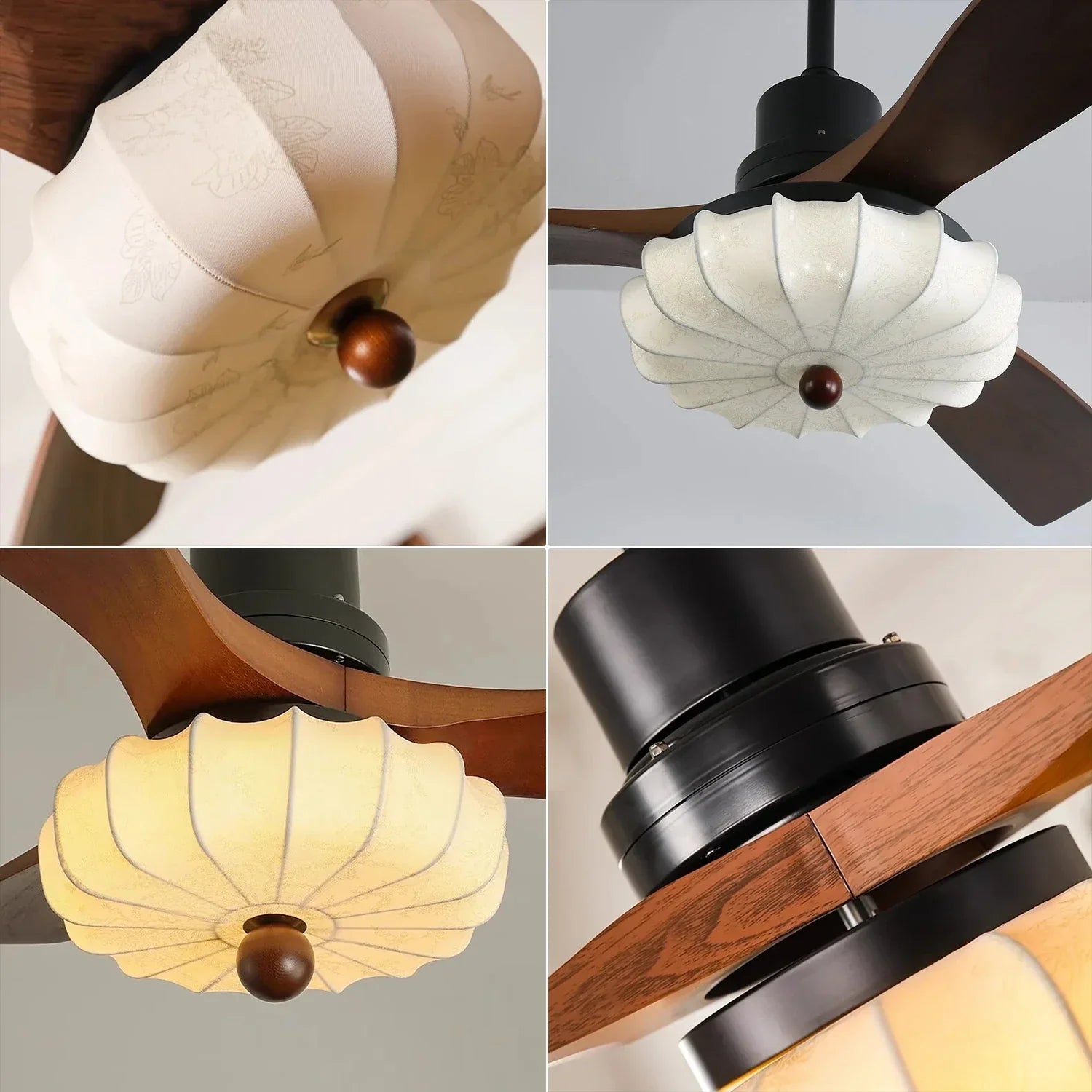Lotus Bloom Ceiling Fan Light | wildoxy