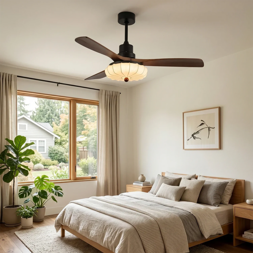 Lotus Bloom Ceiling Fan Light | wildoxy