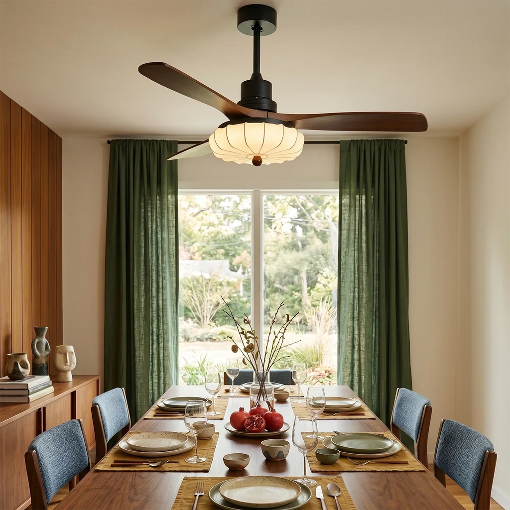 Lotus Bloom Ceiling Fan Light | wildoxy