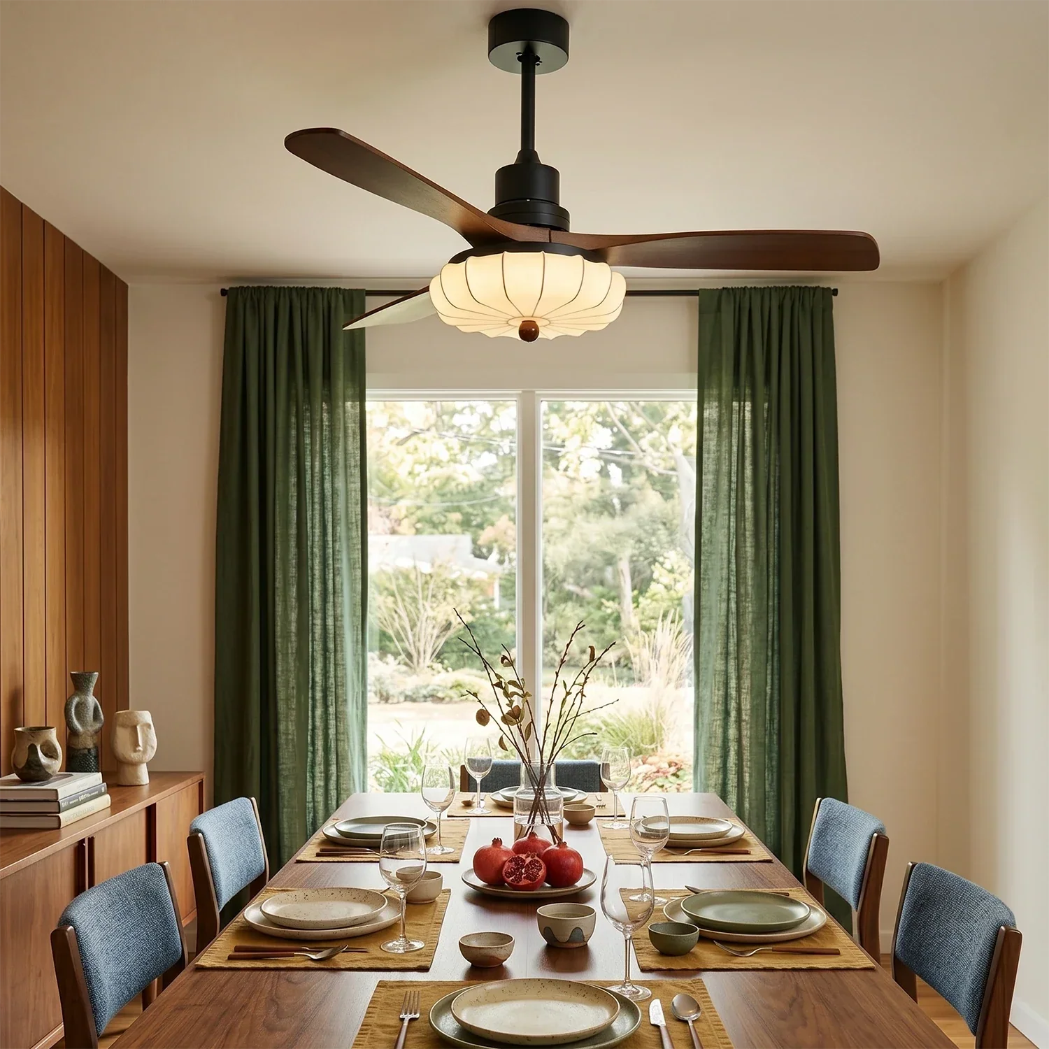 Lotus Bloom Ceiling Fan Light | wildoxy