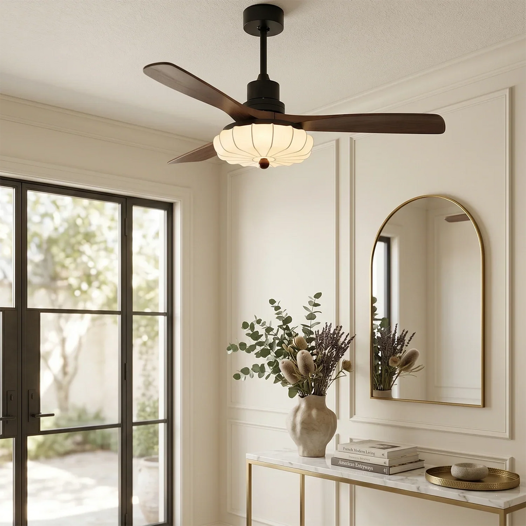 Lotus Bloom Ceiling Fan Light | wildoxy
