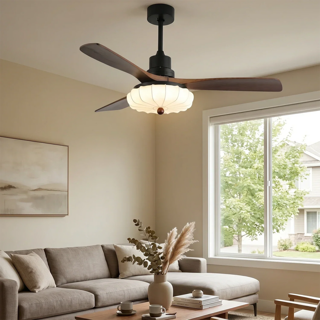 Lotus Bloom Ceiling Fan Light | wildoxy