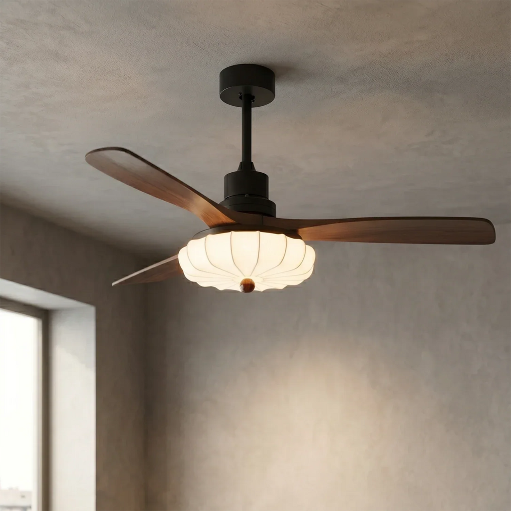 Lotus Bloom Ceiling Fan Light | wildoxy