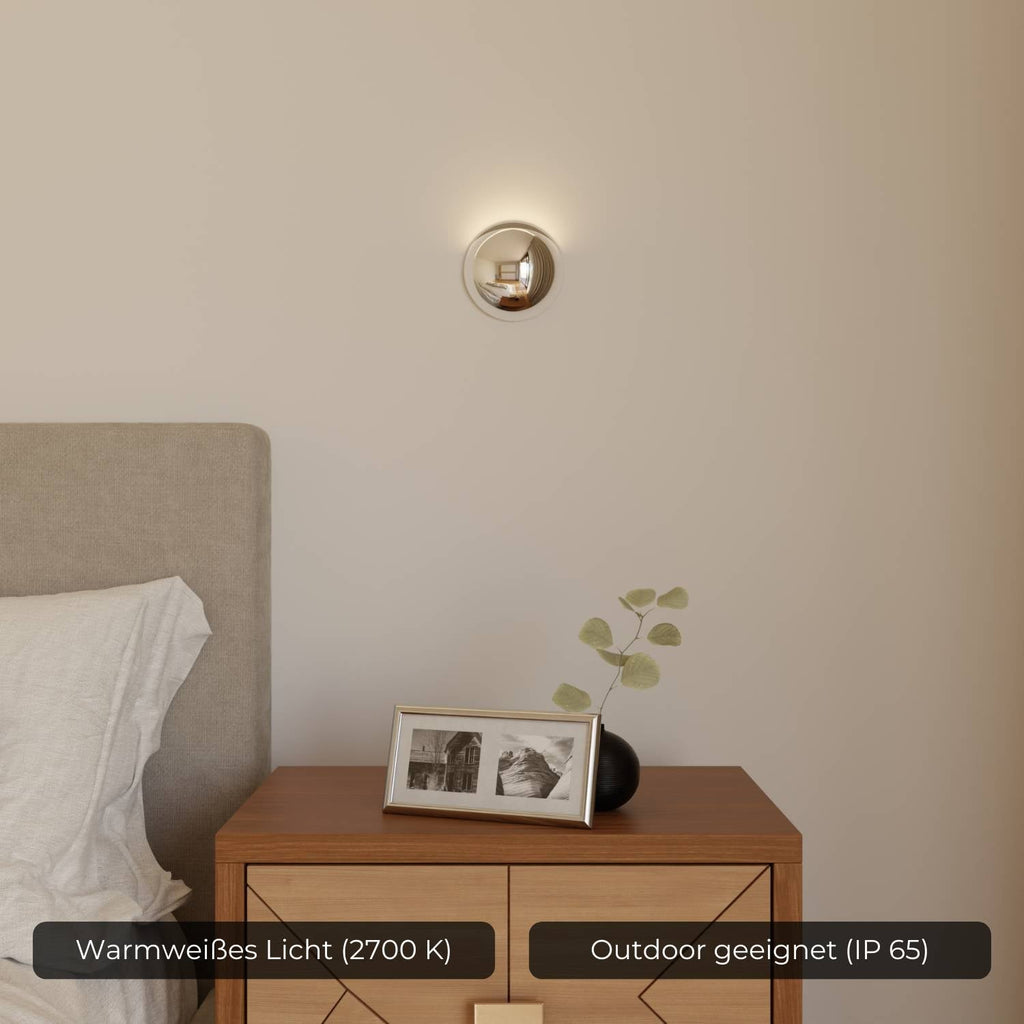 Moderni seinävalaisin — epäsuora valo, IP65-luokitus