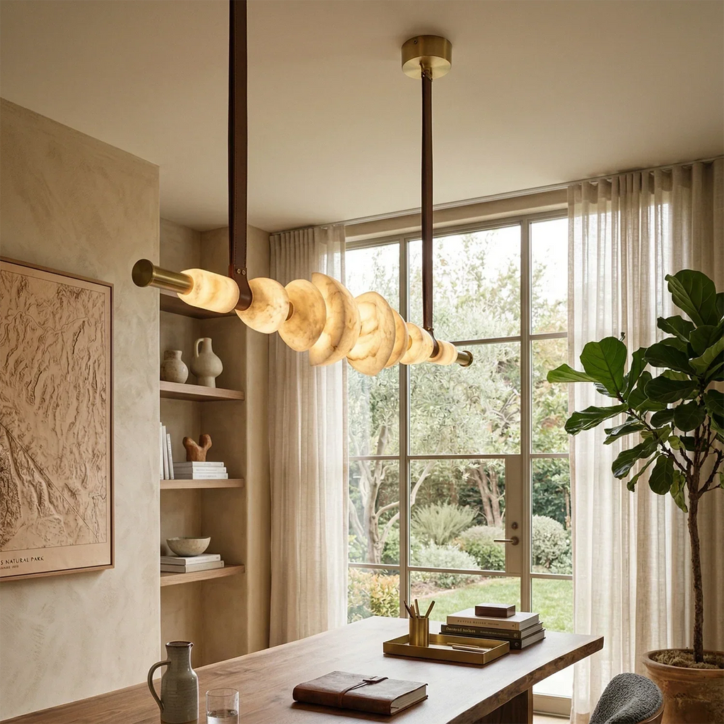 Lumina Alabaster Linear Chandelier | wildoxy