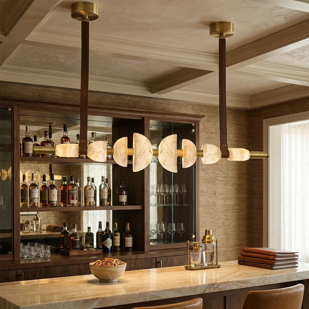 Lumina Alabaster Linear Chandelier | wildoxy