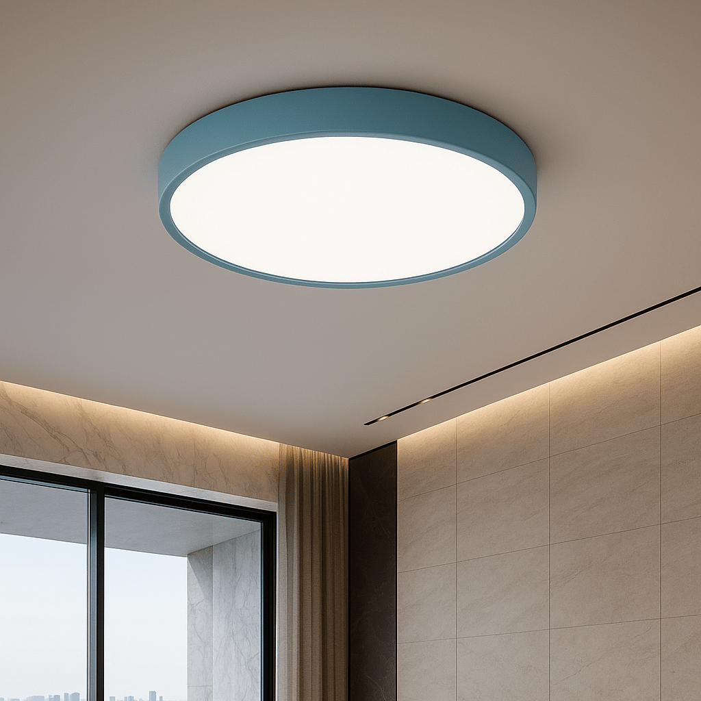 Plafon LED contemporâneo BRILLIORA — Iluminação uniforme, formato redondo