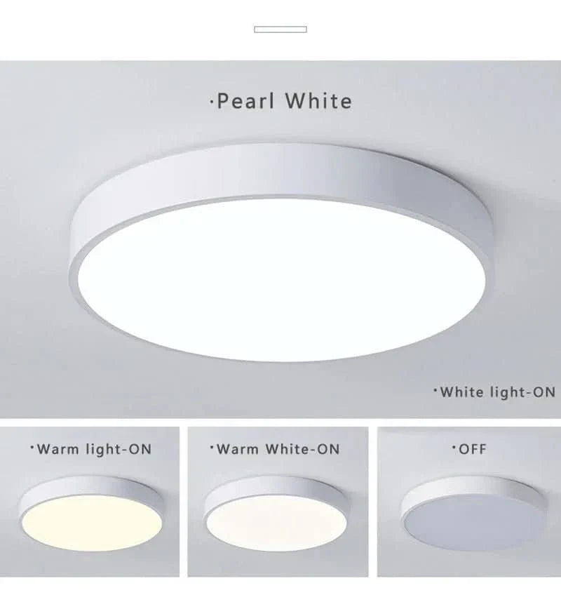Plafon LED contemporâneo BRILLIORA — Iluminação uniforme, formato redondo