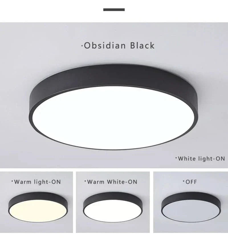 Plafon LED contemporâneo BRILLIORA — Iluminação uniforme, formato redondo