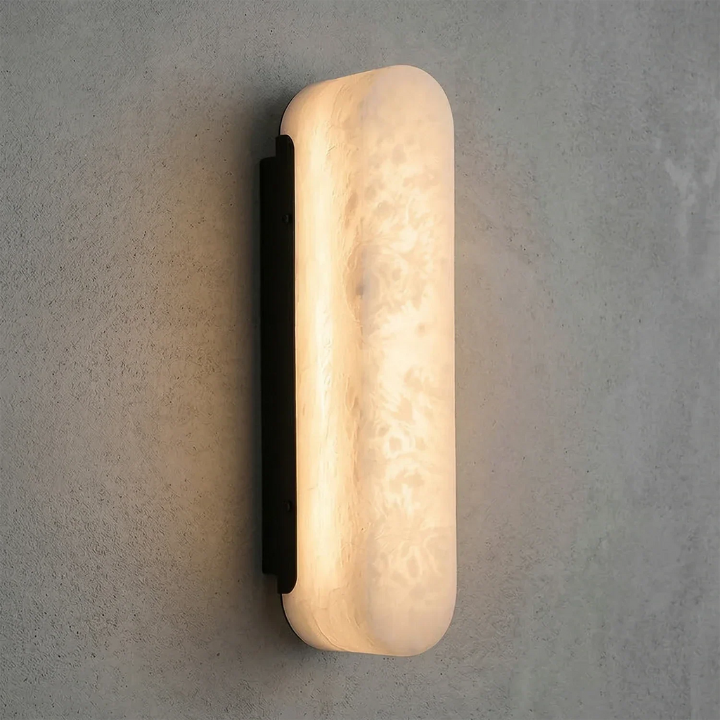 Luxury Alabaster Vertical Wall Lamp | wildoxy