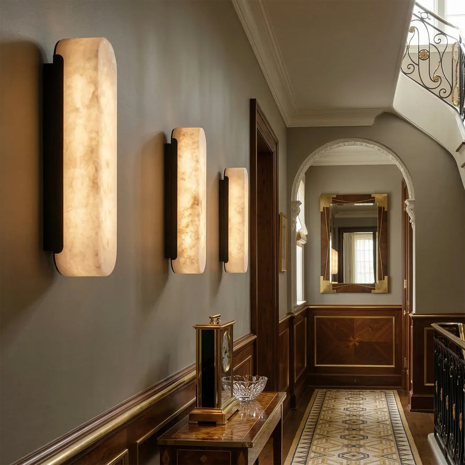Luxury Alabaster Vertical Wall Lamp | wildoxy