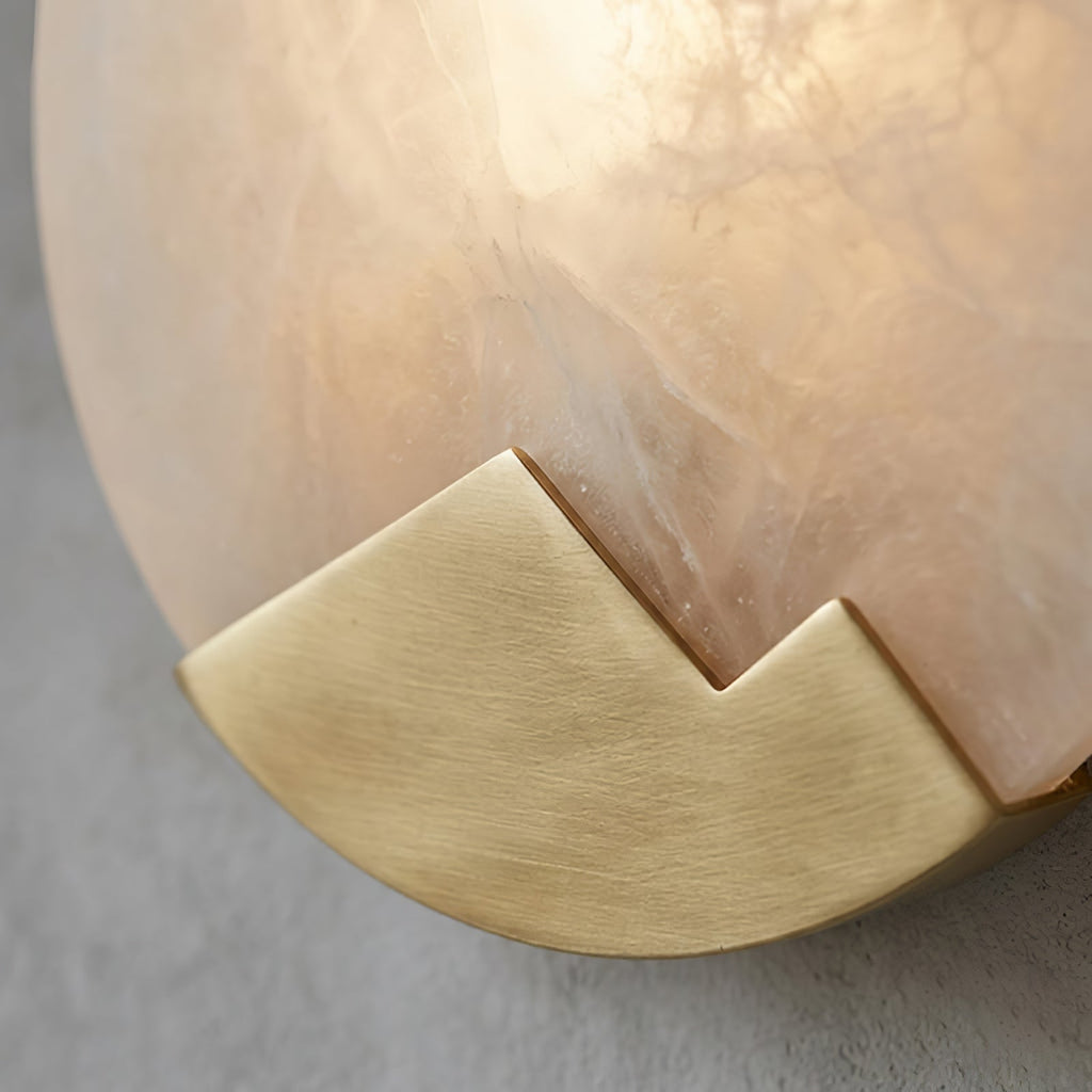 Luxury Copper Moon Alabaster Sconce | wildoxy