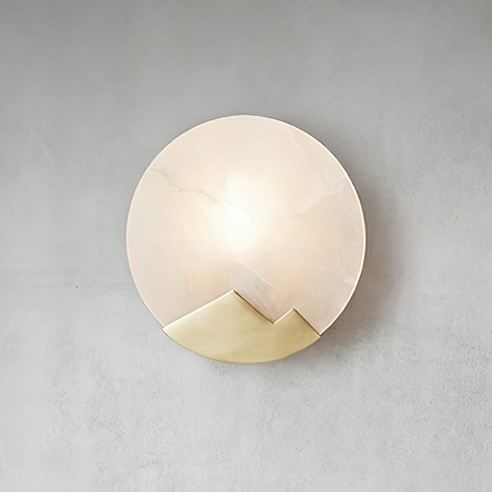 Luxury Copper Moon Alabaster Sconce | wildoxy