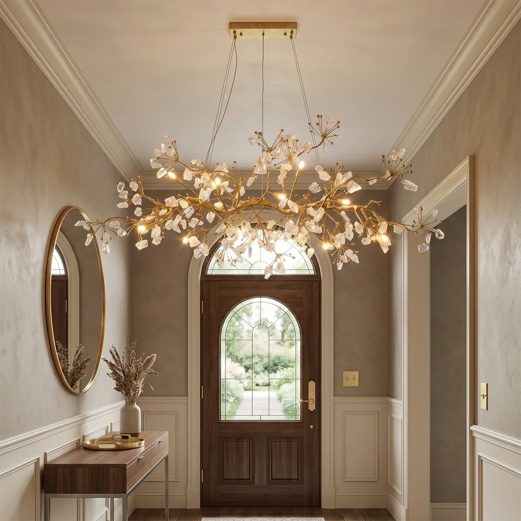 Luxury Glass Bloom Branch Chandelier | wildoxy