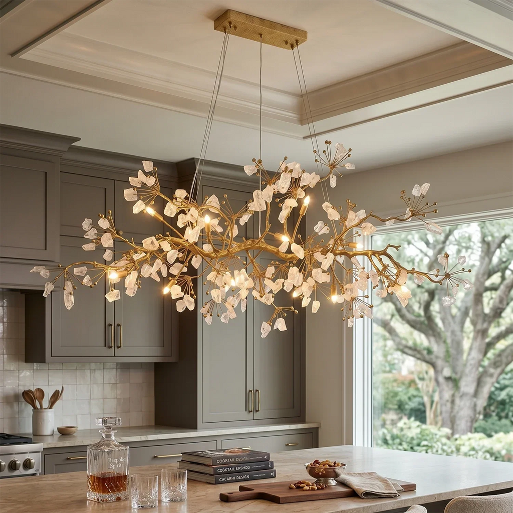 Luxury Glass Bloom Branch Chandelier | wildoxy