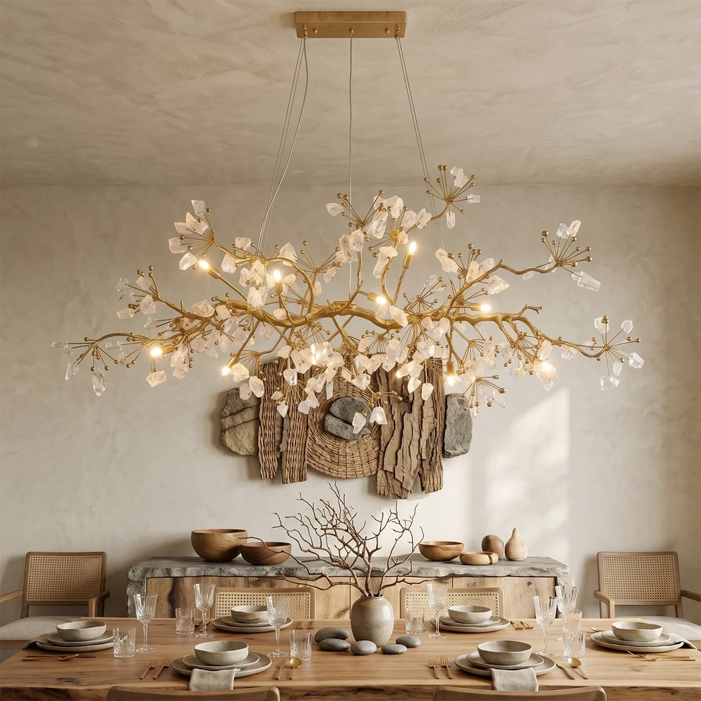 Luxury Glass Bloom Branch Chandelier | wildoxy