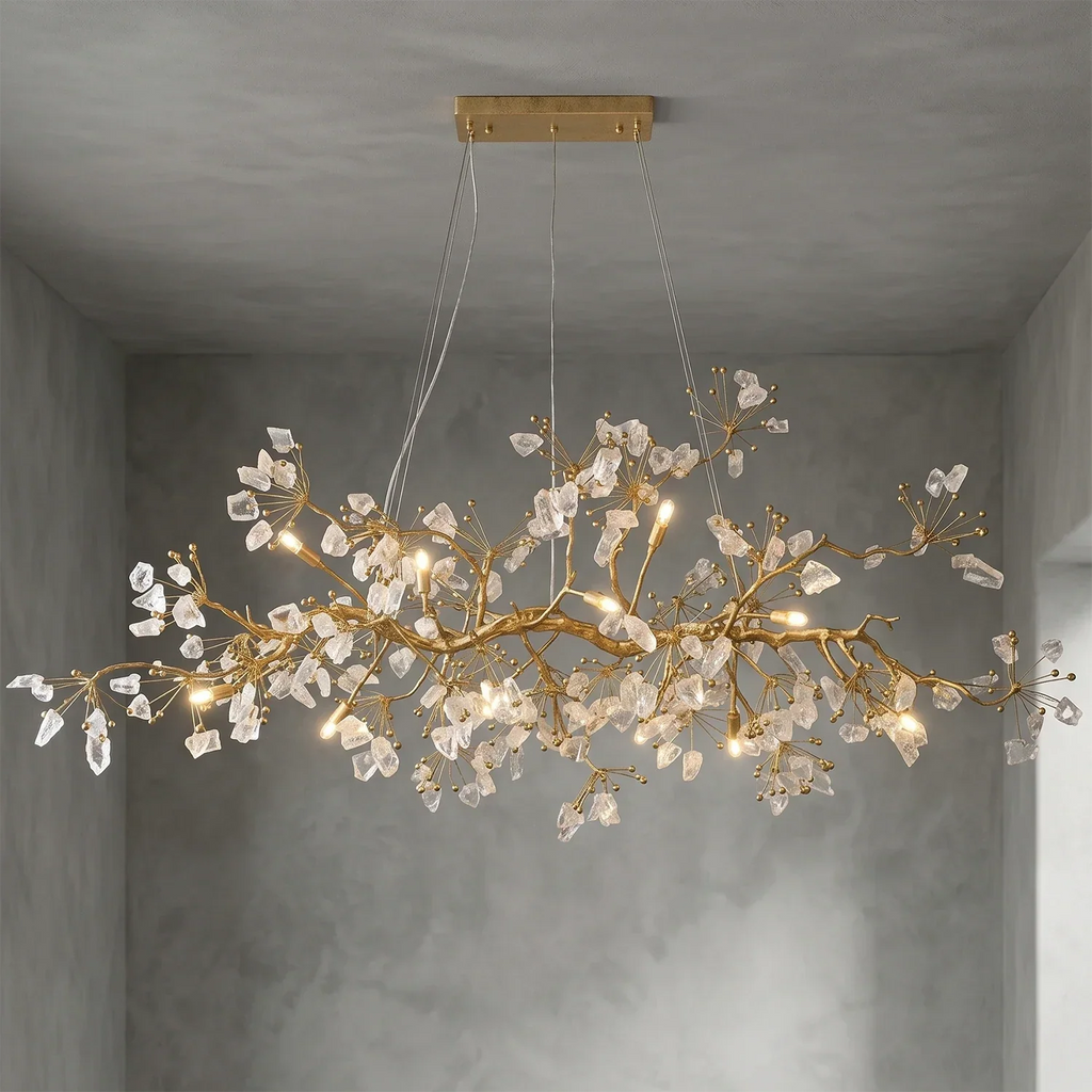 Luxury Glass Bloom Branch Chandelier | wildoxy